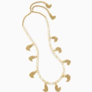 Kendra Scott Vanina long necklace in ivory pearl